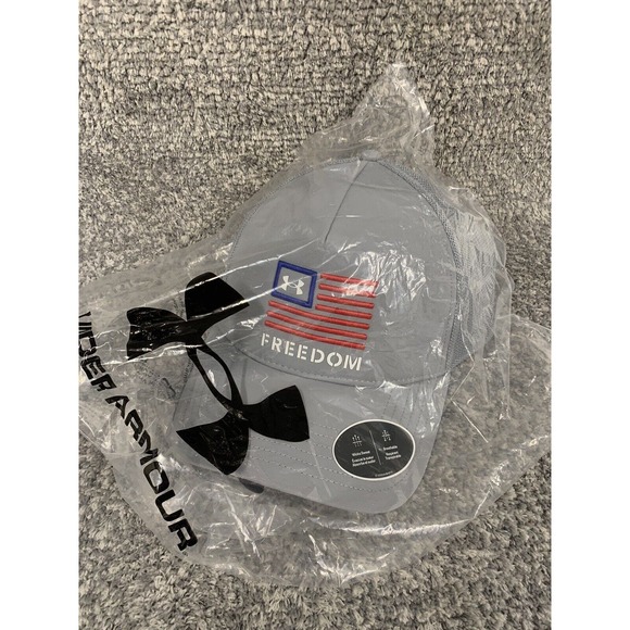 Under Armour Cap Men’s Snap Back Grey Logo RN# 96510 Hat New With Tag - Picture 1 of 11